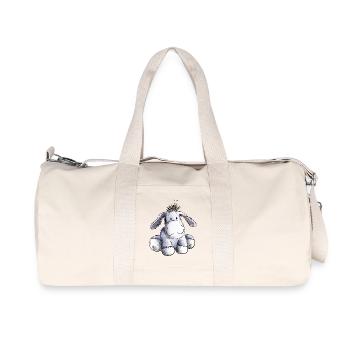 Süßes Esel Baby I Kinder Geschenk - Recycelte Canvas-Sporttasche von Stanley/Stella - Naturweiß - Vorne