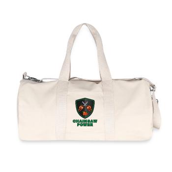Blason de puissance de tronçonneuse - Boîte combi de carburant - Sac de sport en toile recyclée Stanley/Stella - blanc naturel - Devant