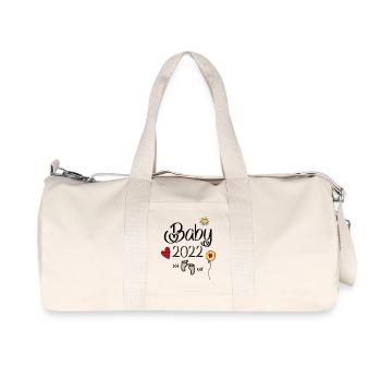 Bébé 2022 - Sac de sport en toile recyclée Stanley/Stella - blanc naturel - Devant