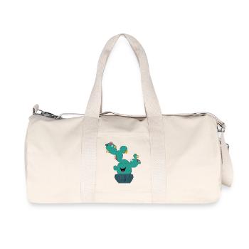 Puzzle Cactus - Recycled Canvas Sports Bag by Stanley/Stella - natural - Front