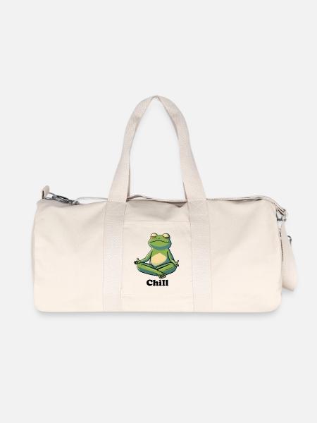 Chilled frog - Recycled Canvas Sports Bag by Stanley/Stella - natural