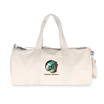 Aventure en Thaïlande - Sac de sport en toile recyclée Stanley/Stella - blanc naturel - Devant