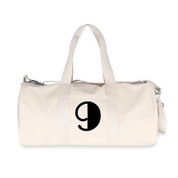 9. 9 YEARS. 9th ANNIVERSARY. BIRTHDAY 9 YEARS. 9 - Recycled Canvas Sports Bag by Stanley/Stella - natural - Front