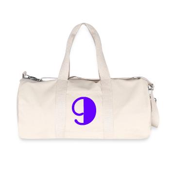 9. 9 YEARS. 9th ANNIVERSARY. BIRTHDAY 9 YEARS. 9 - Recycled Canvas Sports Bag by Stanley/Stella - natural - Front