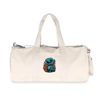 Cute little dinosaur - Recycled Canvas Sports Bag by Stanley/Stella - natural - Front