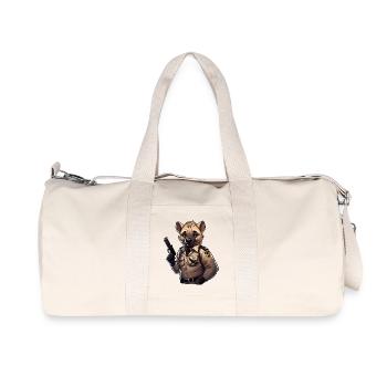 Hyène Policier - Sac de sport en toile recyclée Stanley/Stella - blanc naturel - Devant