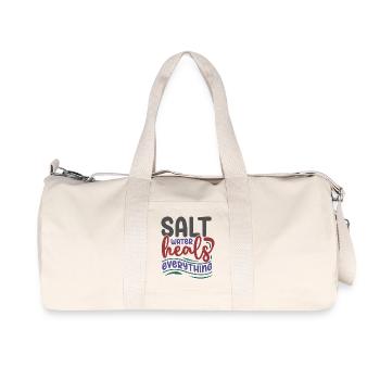Salt Water Heals Everything - Recycled Canvas Sports Bag by Stanley/Stella - natural - Front