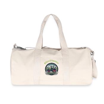Fendttastic Green Tractor Trekker Red Rims - Recycled Canvas Sports Bag by Stanley/Stella - natural - Front