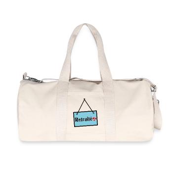 RETIREMENT. RETIREMENT. RETIRED - Recycled Canvas Sports Bag by Stanley/Stella - natural - Front
