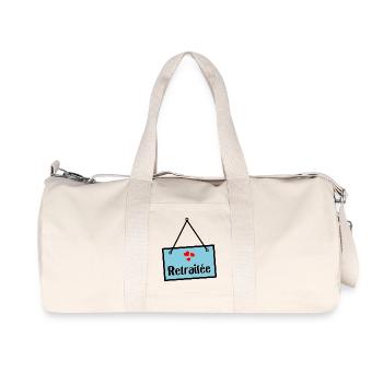 RETIRED - Recycled Canvas Sports Bag by Stanley/Stella - natural - Front