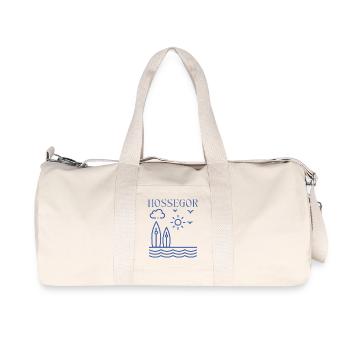 HOSSEGOR Coastal Surf Scene - Recycled Canvas Sports Bag by Stanley/Stella - natural - Front