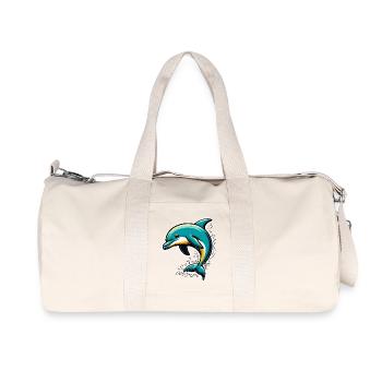 Dolphin - Recycled Canvas Sports Bag by Stanley/Stella - natural - Front