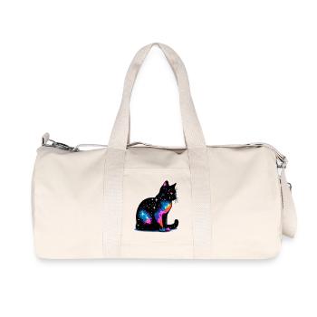 Chat - Sac de sport en toile recyclée Stanley/Stella - blanc naturel - Devant