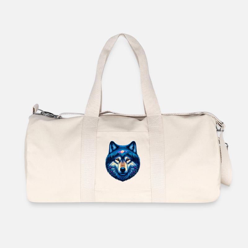 Wolf - Recycelte Canvas-Sporttasche von Stanley/Stella - Naturweiß