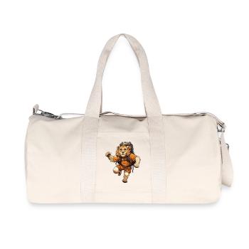 Leo Hiking / Mountaineer Lion - Recycled Canvas Sports Bag by Stanley/Stella - natural - Front