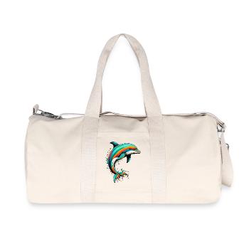 Dolphin - Recycled Canvas Sports Bag by Stanley/Stella - natural - Front