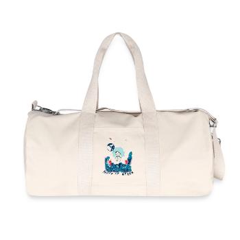 Weltraum-Kaninchen - Recycelte Canvas-Sporttasche von Stanley/Stella - Naturweiß - Vorne