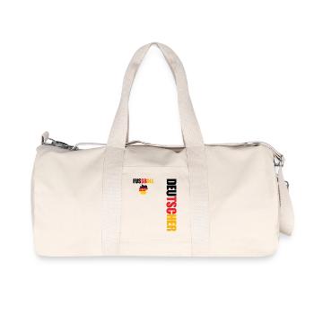 German team supporter football - Recycled Canvas Sports Bag by Stanley/Stella - natural - Front