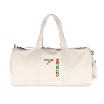 MOROCCAN team supporter football - Recycled Canvas Sports Bag by Stanley/Stella - natural - Front