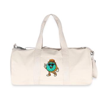 Donut souriant - Sac de sport en toile recyclée Stanley/Stella - blanc naturel - Devant