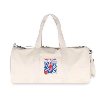 Midlife Crises Loading - I´m not Lost - verloren - Recycelte Canvas-Sporttasche von Stanley/Stella - Naturweiß - Vorne