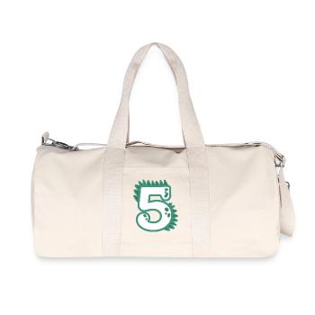Number 5 - Recycled Canvas Sports Bag by Stanley/Stella - natural - Front