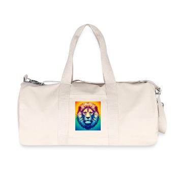 Löwe - Recycelte Canvas-Sporttasche von Stanley/Stella - Naturweiß - Vorne