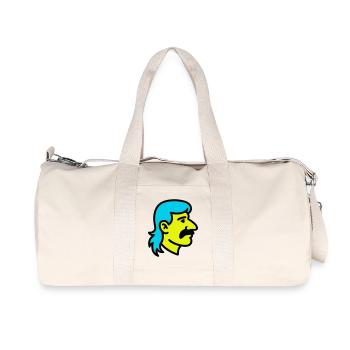 Mullet Man Pop Art - Recycled Canvas Sports Bag by Stanley/Stella - natural - Front