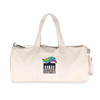 Aurora over Berlin - Recycelte Canvas-Sporttasche von Stanley/Stella - Naturweiß - Vorne