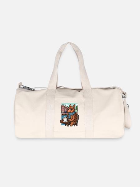 Amsterdam canal belt animal - Recycled Canvas Sports Bag by Stanley/Stella - natural