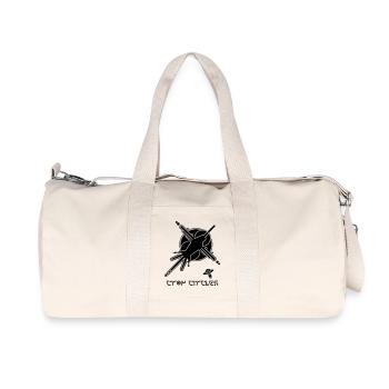 Cosmic Graffiti Crop Circle - Recycled Canvas Sports Bag by Stanley/Stella - natural - Front