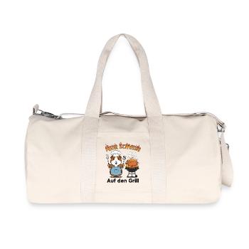 Plus de porc ! Sur le gril - Sac de sport en toile recyclée Stanley/Stella - blanc naturel - Devant