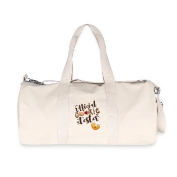 Offizieller Cookie Tester - Recycelte Canvas-Sporttasche von Stanley/Stella - Naturweiß - Vorne