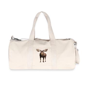 Élan - Sac de sport en toile recyclée Stanley/Stella - blanc naturel - Devant