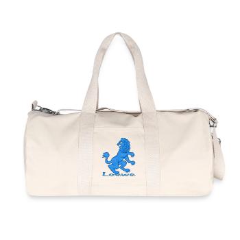 Zodiac sign Leo blue - Recycled Canvas Sports Bag by Stanley/Stella - natural - Front