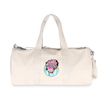 Gehirn Graffiti Power - Recycelte Canvas-Sporttasche von Stanley/Stella - Naturweiß - Vorne