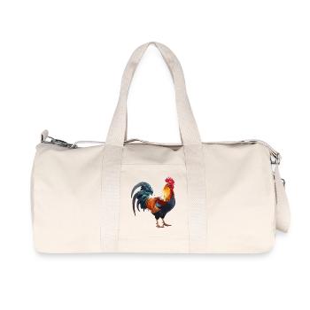 Hahn3 - Recycelte Canvas-Sporttasche von Stanley/Stella - Naturweiß - Vorne