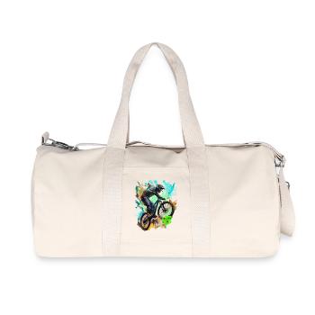 MTB-Fahrrad - Recycelte Canvas-Sporttasche von Stanley/Stella - Naturweiß - Vorne