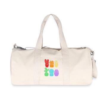 Cacti Plant Cactus - Recycled Canvas Sports Bag by Stanley/Stella - natural - Front