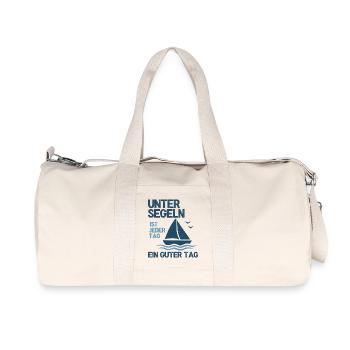 Under sail, every day is a good day - Recycled Canvas Sports Bag by Stanley/Stella - natural - Front