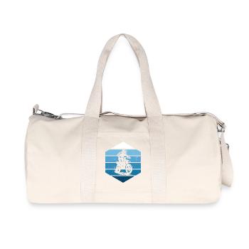 Characterful motocross design - Recycled Canvas Sports Bag by Stanley/Stella - natural - Front
