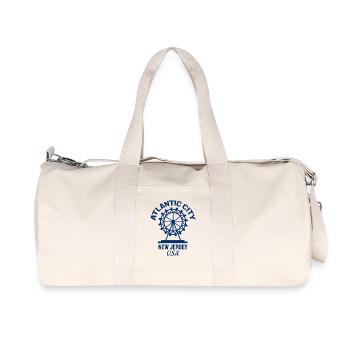 Atlantic City - Est. 1854 - New Jersey - USA - Recycelte Canvas-Sporttasche von Stanley/Stella - Naturweiß - Vorne