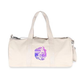Characterful snowboard design - Recycled Canvas Sports Bag by Stanley/Stella - natural - Front