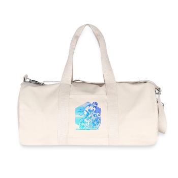 Simple road bike timeless design - Recycled Canvas Sports Bag by Stanley/Stella - natural - Front