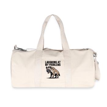 Laughing At My Problems Hyena - Recycled Canvas Sports Bag by Stanley/Stella - natural - Front