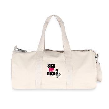 Sick My Duck – Funny Duck Word Game - Recycled Canvas Sports Bag by Stanley/Stella - natural - Front