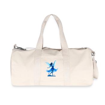 Blue Fairy in Flight - Recycled Canvas Sports Bag by Stanley/Stella - natural - Front