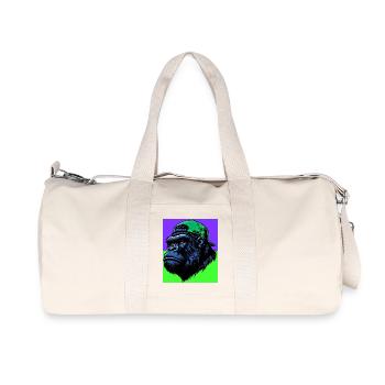 Gorilla - Recycelte Canvas-Sporttasche von Stanley/Stella - Naturweiß - Vorne