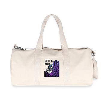 Sellaronda Italy Neon MTB Cliff Ride - Recycled Canvas Sports Bag by Stanley/Stella - natural - Front