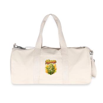 Mimosa-Graffiti-Druck - Recycelte Canvas-Sporttasche von Stanley/Stella - Naturweiß - Vorne